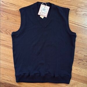 NEW NWT Tommy Bahama Black Men's M St Barts V-Neck Sweater Vest